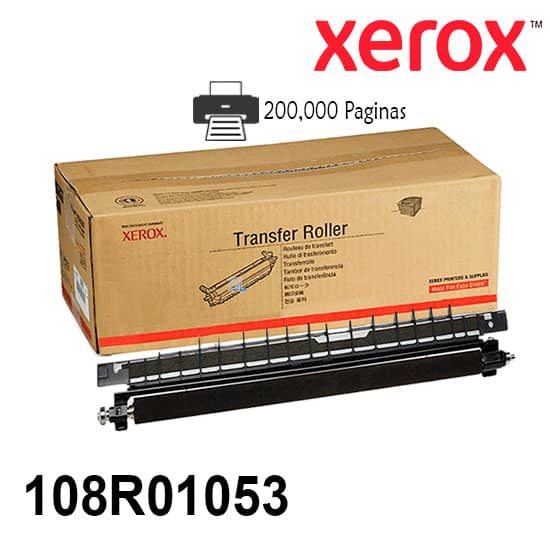 Rodillo De Transferencia 108R01053 Xerox Para Impresora Phaser 7800 Rendimiento 200,000 Paginas de impresion.