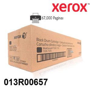 Tambor Xerox 013R00657 Negro Para Impresora Xerox Wc 7220/7225 Rendimiento 67,000 Paginas