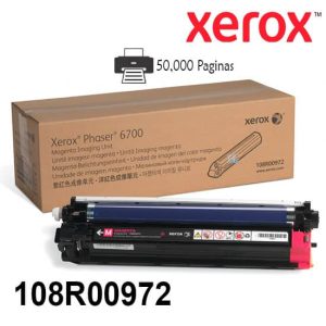Unidad Imagen Xerox 108R00972 Magenta Para Phaser 6700 Rendimiento 50,000 Paginas de impresion.