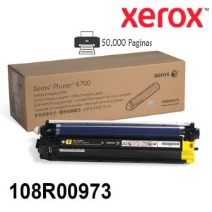 Unidad Imagen Xerox 108R00973 Yellow Para Phaser 6700 Rendimiento 50,000 Paginas de impresion.