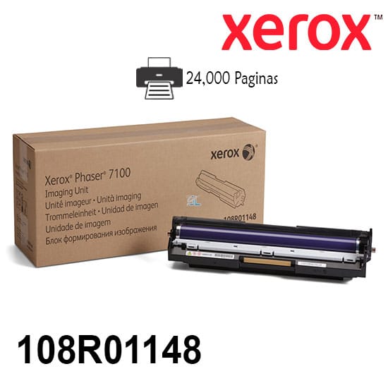 Unidad De Imagen Xerox 108R01148 Para Impresora Xerox Phaser 7100 Unidad De Imagen Cmy Rendimiento 24,000 Paginas de impresion.