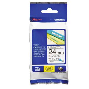 Cinta Brother TZE-251 Negro Sobre Blanco 24mm