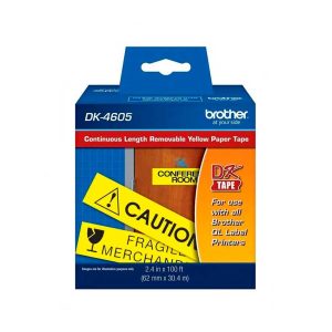 Cinta Brother DK-4605 Negro Sobre Amarillo 100