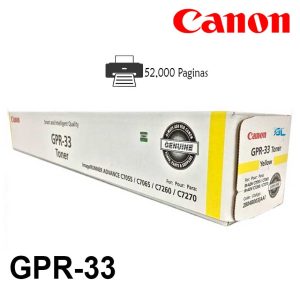 Toner Canon Gpr-33 Yellow
