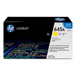 Toner Hp 645A C9732A Yellow, Toner Hp Laserjet Color 5500/5500N/5550 Rendimiento 12000 Paginas