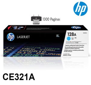 Alternative view of Toner Hp CE321A 128A CM1415 Cyan Original
