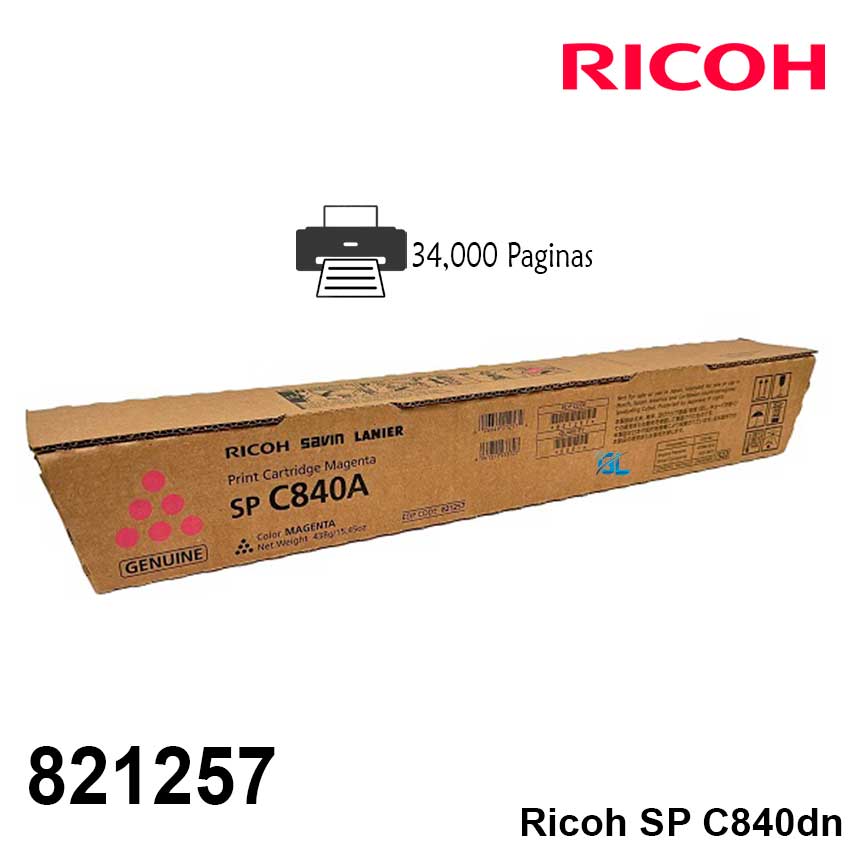 Toner Ricoh 821257 Magenta