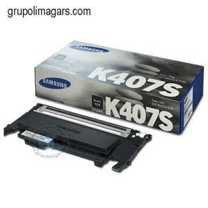 Cartucho Toner  Samsung Clt-K407S Color Negro Para Impresoras Samsung Clp-320/3258 320N 1,500 Paginas HP SU134A