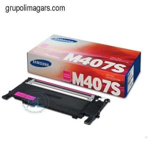 Cartucho Toner  Samsung Clt-M407S Color  Magenta Para Impresora Samsung Clp-320/3258 320N 325W Clx-3185 3185N 3185Fn/3185Fw  Rendimiento 1,000 Paginas (HP SU268A) 