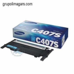 Cartucho Toner  Samsung Clt-C407S Para Impresoras Samsung Clp-320/3258 320N 325W Clx-3185 3185N 3185Fn/3185Fw  Cyan 1,000 Paginas 