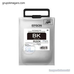 Tinta Epson R22X Tr22X120-Al Negro Para Impresora epson Workforce Pro Wf-R8590 De Tinta Epson R22X (Tr22X120-Al) Rendimiento 20.000 Paginas