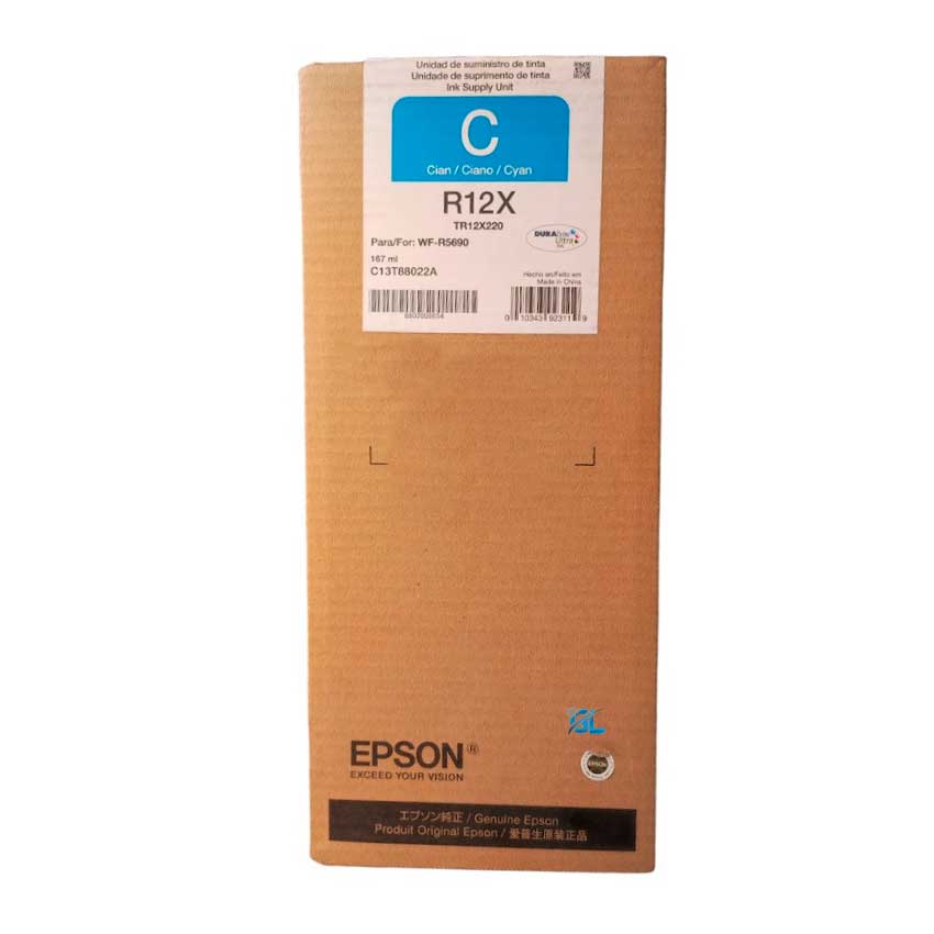 Tinta Epson TR12X220-AL Cyan WF-R5690 Original