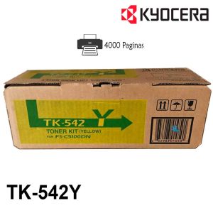 Alternative view of Toner Kyocera TK-542Y FS-C5100Dn Yellow Original
