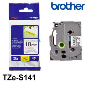 Alternative view of Cinta Brother TZE-S141 Negro Sobre Transp. Industrial 18mm