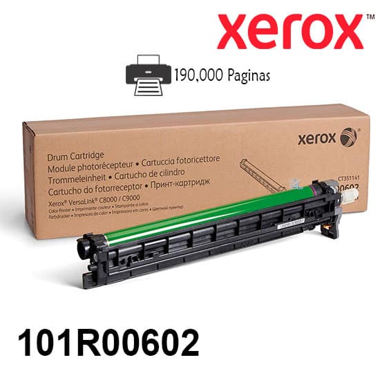 Tambor Xerox 101R00602 Para Impresora VersaLink C8000/C9000 Rendimiento 190,000 páginas de impresion