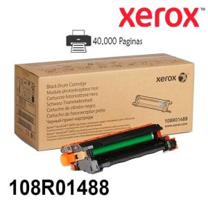 Tambor Xerox 108R01488 Color NEGRO Para Impresora Versalink C600 C605 Rendimiento 40.000 Paginas Xerox Peru