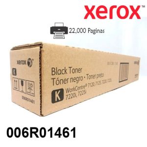 Toner Xerox 006R01461 Color Negro Para Impresora Xerox Wc 7220 / 7225 Rendimiento 22,000 Paginas