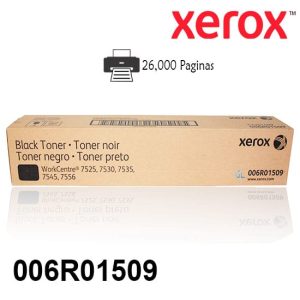 Cartucho Toner Xerox 006R01509 Color Negro Para Impresora Xerox  Wc 7530 7545 7535 7855  Rendimiento 26,000 Paginas