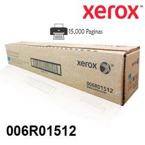 Toner Xerox 006R01512 cyan Para Impresora Xerox  Wc 7530 7545 7535 7855 Rendimiento 15,000 Paginas