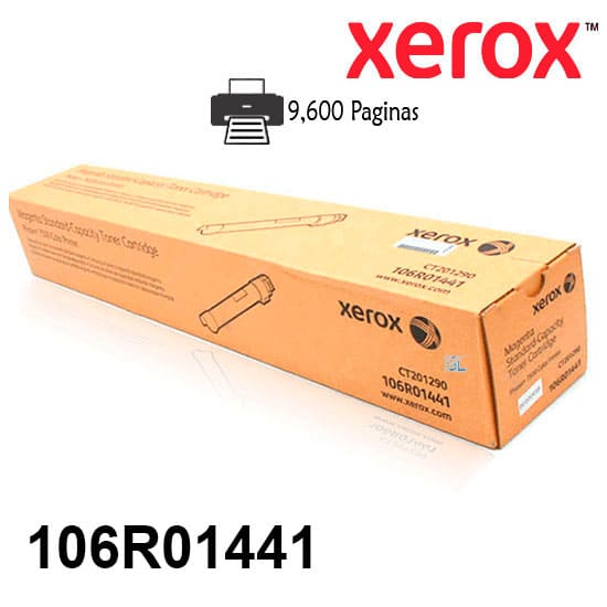 Toner Xerox 106R01441 Color Magenta Para Impresora Phaser 7500 Rendimiento 9,600 Paginas de impresion.