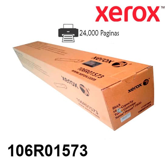 Toner Xerox 106R01573 Color Negro  Para Impresora Xerox Phaser 7800 Rendimiento 24,000 Paginas de impresion.