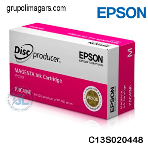 Tinta Epson C13S020450 Magenta Para Impresora Epson PP-100, PP-100AP, PP-100II, PP-100N, PP-100NS PP-50 Contenido 26ml.