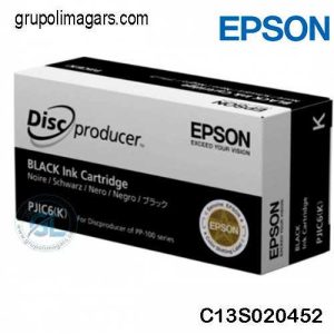Tinta Epson C13S020452 negro Para Impresora Epson PP-100, PP-100AP, PP-100II, PP-100N, PP-100NS PP-50 Contenido 26ml.