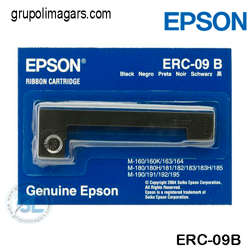 Cinta Epson Erc-09B Original Para Impresora Epson  M-160, M-180, M-190
