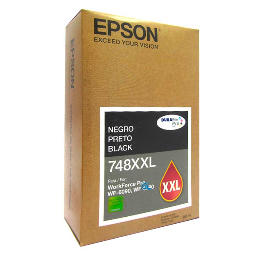 Tinta Epson T748XXL120-AL Negra WF-6090 Original