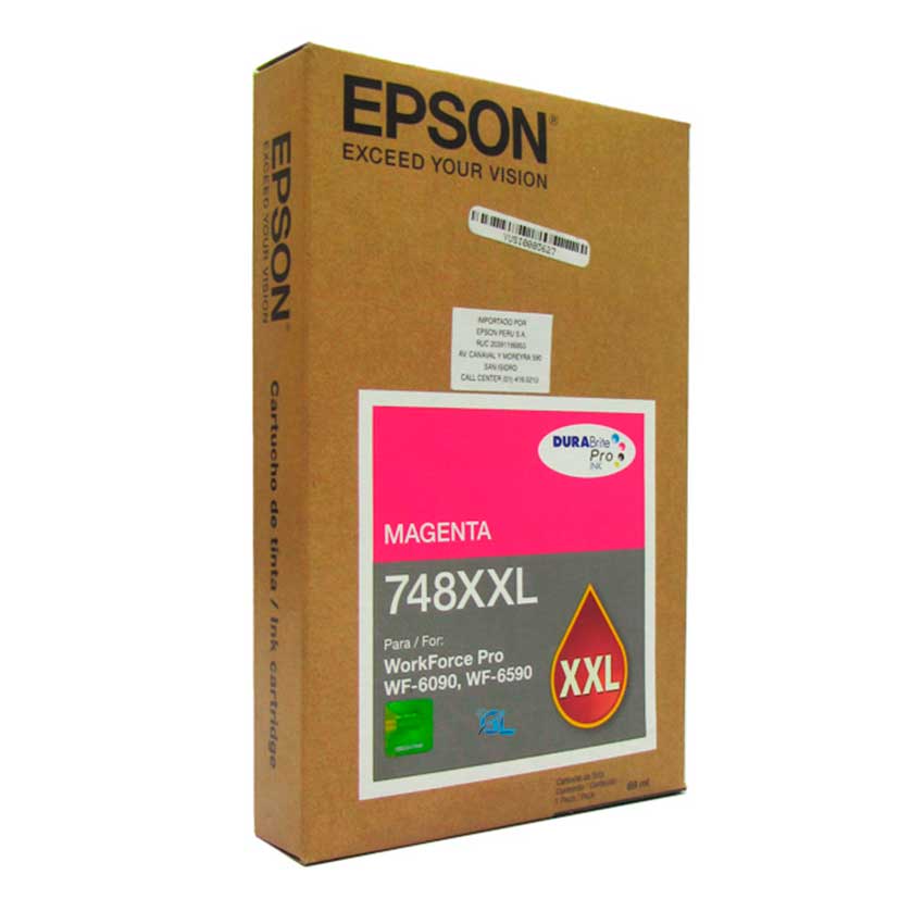 Tinta Epson T748XXL320-AL Magenta WF-6090 Original