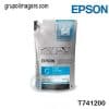 Tinta Epson Original T741200 Color CYAN Para Impresora Epson  Stylus Pro 7000/9000 Capacidad 1000Ml (1Litro)
