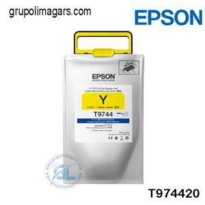 Tinta Epson Epson T974 T974420 Color Yellow Para Impresora Epson Workforce Pro Wf-C869R Extra Alta Capacidad Rendimiento 84.000 páginas