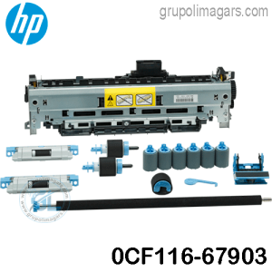 kit de mantenimiento hp CF116-67903/RM2-3829 para impresora hp M521dn/M525/525C MFP LJ SERIE 5 KIT DE MANTENIMIENTO UNIVERSAL 110/220V RENDIMIENTO: 80000 PAGINAS