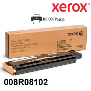 Waste Xerox 008R08102 color negro para impresora xerox AltaLink® C8170/B8170 con un rendimiento de 101,000 paginas