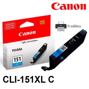 Tinta Canon CLI-151XL Cyan