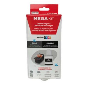 Pack Cabezal Canon BH-1 Negro + Tinta GI-190BK
