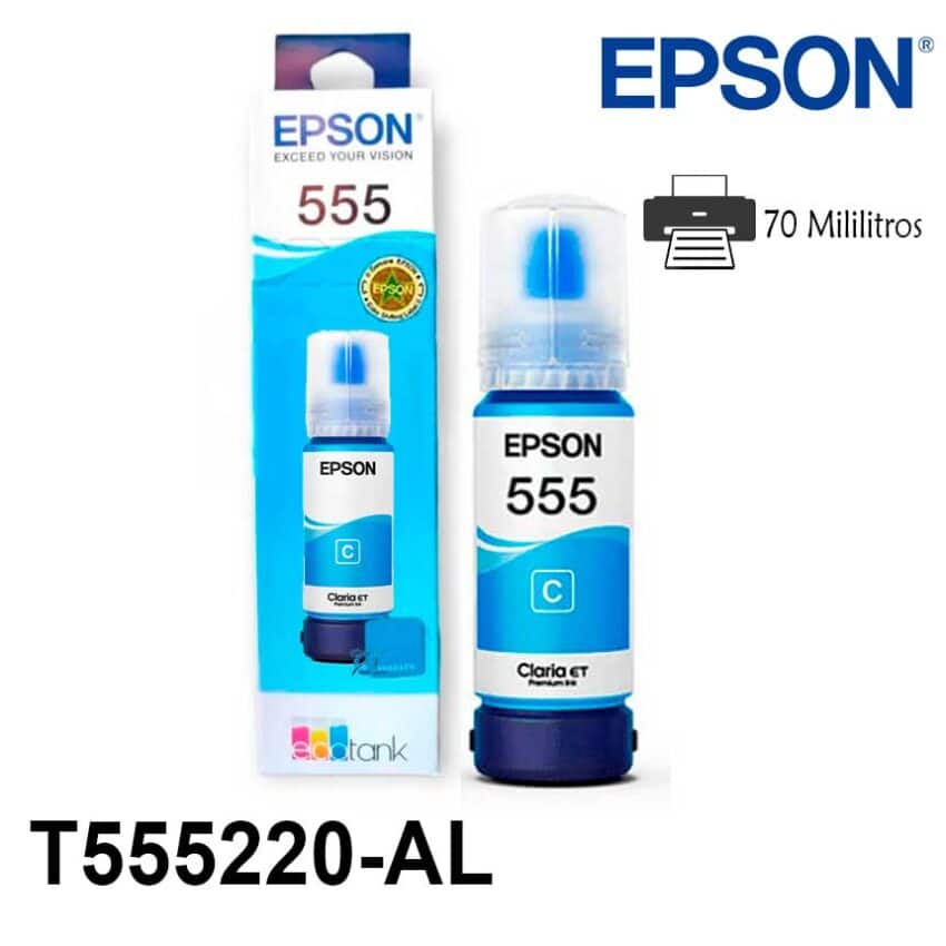Tinta Epson T555220-AL Cyan