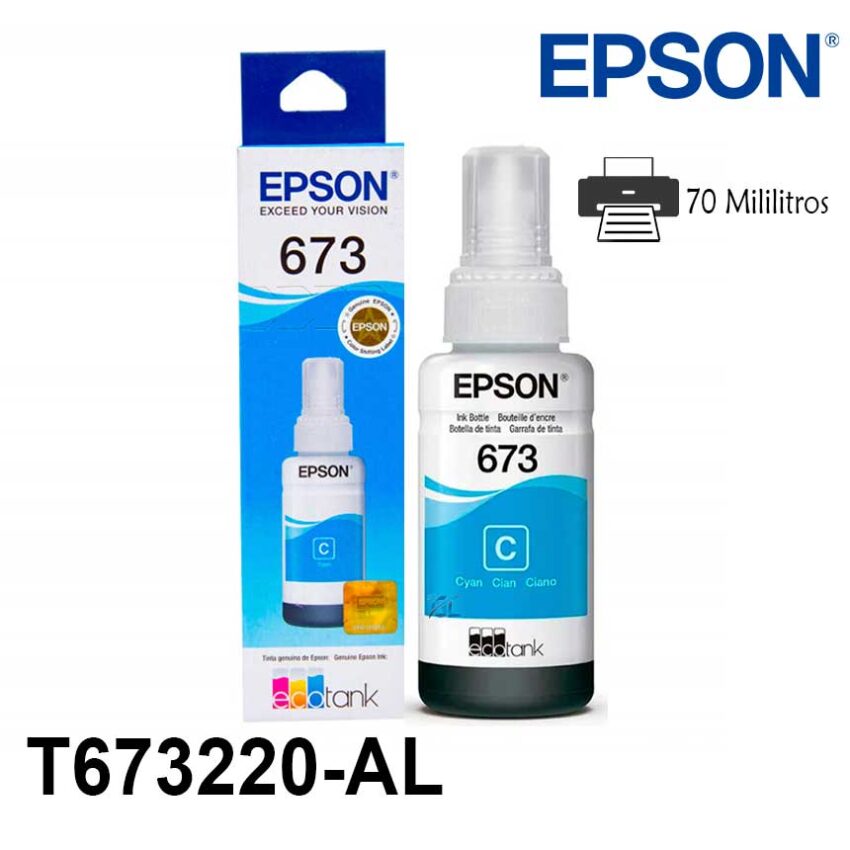 Tinta Epson T673220-AL Cyan