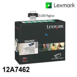 Toner Lexmark 12A7462 Negro