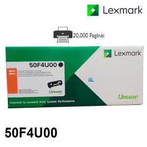Toner Lexmark 50F4U00 Negro