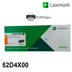 Alternative view of Toner Lexmark 52D4X00 Negro Original