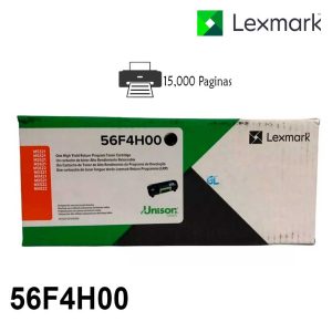 Alternative view of Toner Lexmark 56F4H00 Negro Original