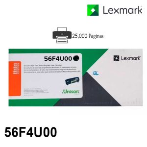 Toner Lexmark 56F4U00 Negro