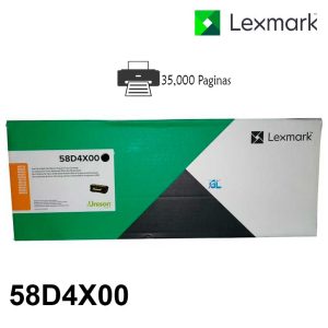 Toner Lexmark 58D4X00 Negro