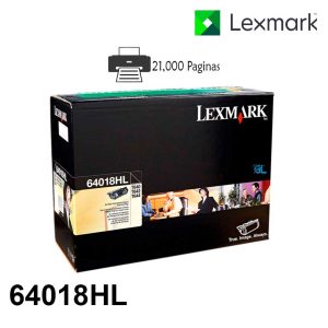 Toner Lexmark 64018HL Negro