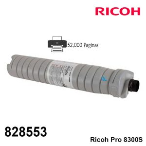 Alternative view of Toner Ricoh 828553 Negro 8300S Original