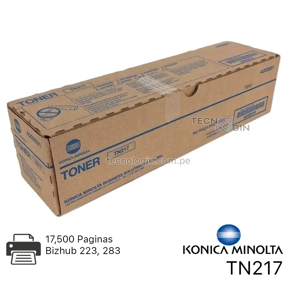 Toner Konica Minolta TN217 Bizhub 223, 283