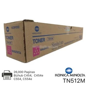 Toner Konica Minolta TN512M Magenta Bizhub C454, C554, C554e