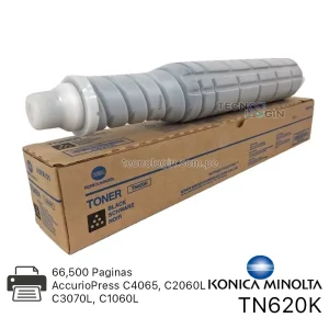 Toner Konica Minolta TN620K Negro AccurioPress C4065, C2060L
