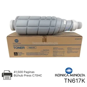 Toner Konica Minolta TN617K Negro Bizhub Press C70HC